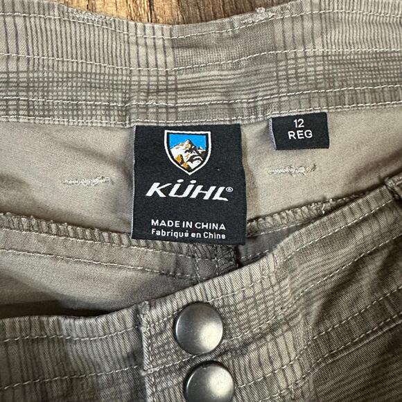 KUHL Women’s Outdoor Hiking Pants Plaid Camo Pockets Size 12 Reg Katerina - Picture 2 of 8